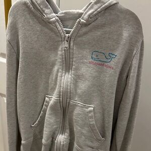Vineyard Vines Light Gray Zip-Up Hoodie